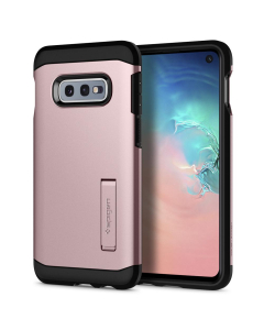 Ударопрочный чехол Spigen для Galaxy S10e - Tough Armor - Розовое золото - 609CS25844