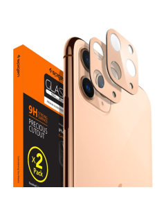 Защитное стекло для камеры Spigen для iPhone 11 Pro / 11 Pro Max - Full Cover Camera Lens - Золотистый - AGL00504 - 2 шт