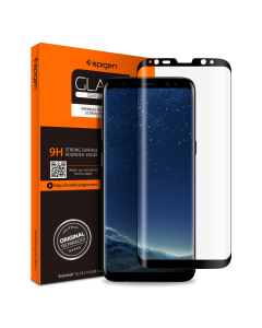 Защитное стекло Spigen для Galaxy S8 - GLAS.tR Full Cover Glass - Черное - 565GL21777