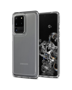 Гибридный чехол Spigen для Galaxy S20 Ultra - Ultra Hybrid - Кристально-прозрачный - ACS00713