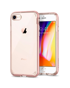 Прозрачный чехол Spigen для iPhone SE (2022/2020)/8/7 - Neo Hybrid Crystal 2 - Розовое золото - 054CS22364