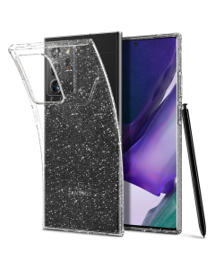 Чехол-капсула Spigen для Galaxy Note 20 Ultra - Liquid Crystal Glitter - Прозрачный кварц - ACS01390