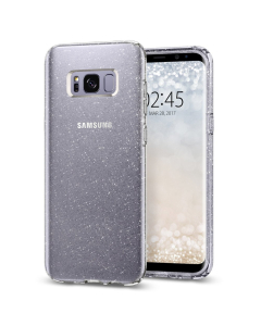 Чехол-капсула чехол Spigen для Galaxy S8 Plus - Liquid Crystal Glitter - Прозрачный кварц - 571CS21669
