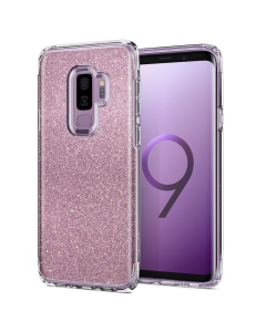 Защитный чехол Spigen для Galaxy S9 Plus - Slim Armor Crystal Glitter - Розовый кварц - 593CS22973