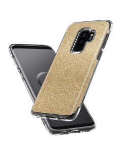 Защитный чехол Spigen для Galaxy S9 Plus - Slim Armor Crystal Glitter - Золотой кварц - 593CS22972