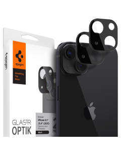 Защитное стекло для камеры Spigen для iPhone 13 Mini / iPhone 13 - Optik Lens Protector - Черный - 2 шт - AGL03395