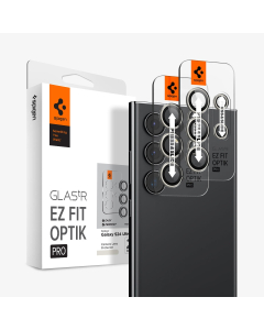 Защитное стекло для камеры Spigen для Galaxy S24 Ultra - Glas.tR EZ Fit Optik Pro - Серый - 2 шт - AGL07426