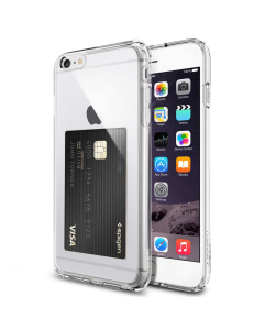 Чехол-визитка Spigen для iPhone 6s Plus / 6 Plus - Ultra Hybrid ID - Кристально-прозрачный - SGP11283