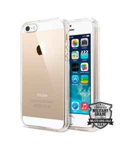 Чехол-гибрид Spigen для iPhone SE / 5s / 5 - Ultra Hybrid - Кристально прозрачный - SGP10640
