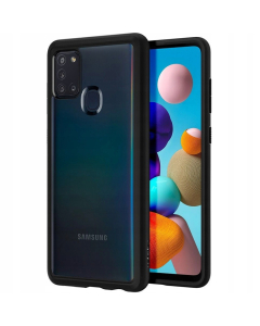 Гибридный чехол Spigen для Galaxy A21S - Ultra Hybrid - Черный матовый - ACS00976