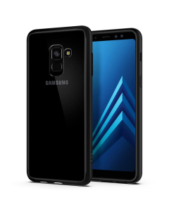 Гибридный чехол Spigen для Galaxy A8 (2018) - Ultra Hybrid - Черный - 590CS22751