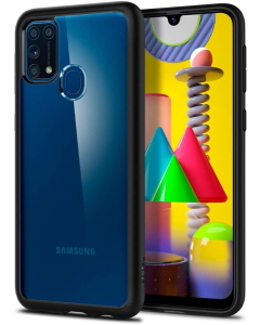 Гибридный чехол Spigen для Galaxy M31 - Ultra Hybrid - Черный матовый - ACS00910