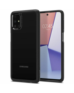 Гибридный чехол Spigen для Galaxy M31S - Ultra Hybrid - Черный матовый - ACS01460