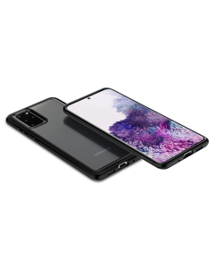Гибридный чехол Spigen для Galaxy S20 Plus - Ultra Hybrid - Матово-черный - ACS00756
