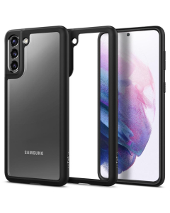 Гибридный чехол Spigen для Galaxy S21 - Ultra Hybrid - Черный матовый - ACS02424