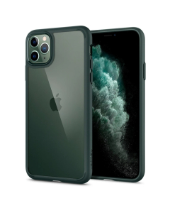 Гибридный чехол Spigen для iPhone 11 Pro Max - Ultra Hybrid - Зелёный - ACS00411