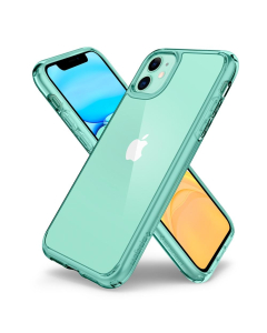 Гибридный чехол Spigen для iPhone 11 - Ultra Hybrid - Прозрачный/Зелёный - ACS00406
