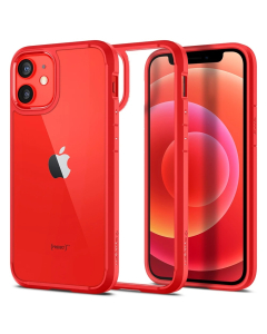 Гибридный чехол Spigen для iPhone 12 Mini - Ultra Hybrid - Красный - ACS01747