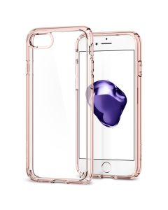 Гибридный чехол Spigen для iPhone SE (2022/2020)/8/7 - Ultra Hybrid 2 - Розовый - 042CS20924