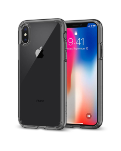 Гибридный чехол Spigen для iPhone X / XS - Ultra Hybrid - Прозрачный-космо - 057CS22131