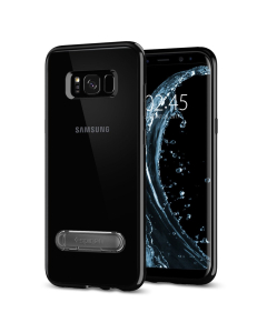 Гибридный чехол-подставка Spigen для Galaxy S8 Plus - Ultra Hybrid S - Черный - 571CS21685