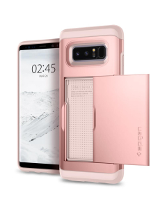 Чехол-визитница Spigen для Galaxy Note 8 - Slim Armor CS - Розовое золото - 587CS22074