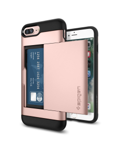 Чехол-визитница Spigen для iPhone 7 Plus / 8 Plus - Slim Armor CS - Розовое Золото - 043CS20527