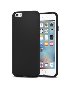 Силиконовый чехол Spigen для iPhone 6s / 6 - Liquid Crystal - Черный-матовый - 035CS21532