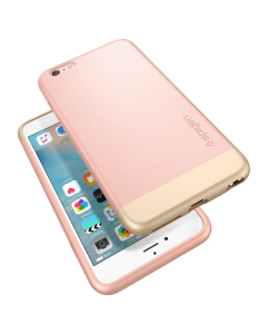 Стильный чехол Spigen для iPhone 6s Plus / 6 Plus - Style Armor - Розовое золото - SGP11728