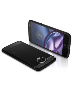 Прочный чехол Spigen для Motorola Moto Z Droid - Rugged Armor - Черный - M04CS20635