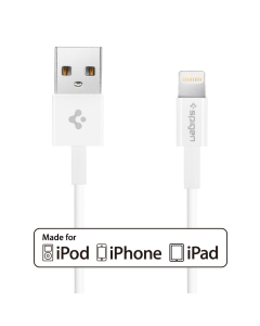 Кабель Spigen для iPhones / iPad Mini / iPad Air - Lightning - Белый - SGP11761