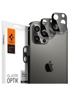Защитное стекло для камеры Spigen для iPhone 12 Pro - Glas.tR Optik Lens - Черный - 2 шт - AGL01807
