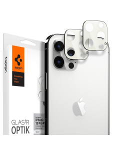 Защитное стекло для камеры Spigen для iPhone 12 Pro Max - Optik Lens Protector - Серебристый - 2 шт - AGL02455
