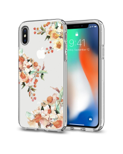 Чехол-капсула Spigen для iPhone X / XS - Liquid Crystal Aquarelle - Первоцвет - 057CS22785