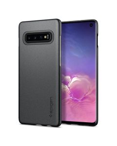 Клип-кейс Spigen для Galaxy S10 - Thin Fit - Серый Графит - 605CS25792