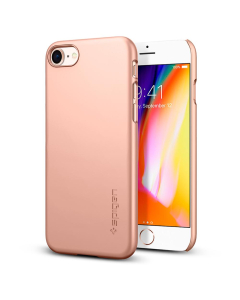 Клип-кейс Spigen для iPhone SE (2022/2020)/8/7 - Thin Fit - Красное золото - 054CS22568