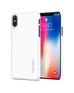 Клип-кейс Spigen для iPhone X / XS - Thin Fit - Белый - 057CS22112