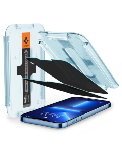 Защитное стекло Spigen для iPhone 13 Pro Max - EZ FIT GLAS.tR Privacy - Затемнённое - 2 шт - AGL03378