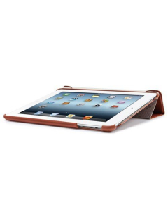 Кожаный чехол-подставка Spigen для iPad 2 / 3 / 4 - Leinwand - Красный - SGP09490