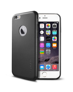 Кожаный клип-кейс Spigen для iPhone 6s / 6 - Leather Fit - Черный - SGP11354