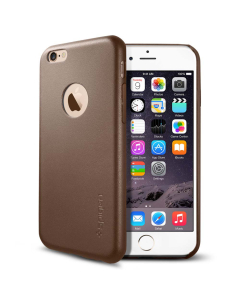 Кожаный клип-кейс Spigen для iPhone 6s / 6 - Leather Fit - Коричневый - SGP11356