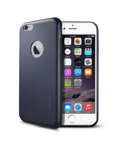 Кожаный клип-кейс Spigen для iPhone 6s / 6 - Leather Fit - Синий - SGP11355