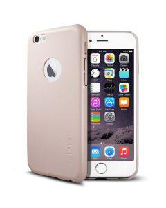 Кожаный клип-кейс Spigen для iPhone 6s / 6 - Leather Fit - Светло-розовый - SGP11357