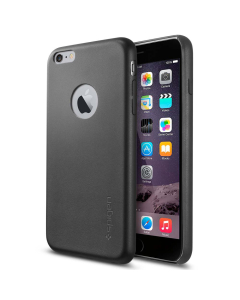 Кожаный клип-кейс Spigen для iPhone 6s Plus / 6 Plus - Leather Fit - Черный - SGP11399