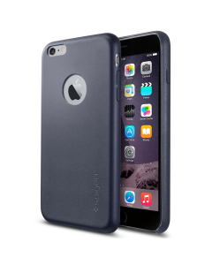 Кожаный клип-кейс Spigen для iPhone 6s Plus / 6 Plus - Leather Fit - Синий - SGP11397
