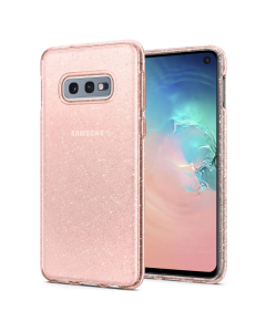 Чехол-капсула Spigen для Galaxy S10e - Liquid Crystal Glitter - Розовый кварц - 609CS25835
