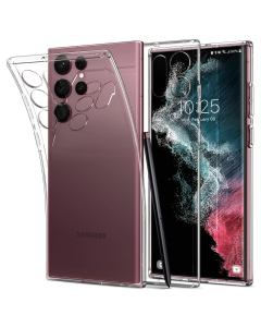 Чехол-капсула Spigen для Galaxy S22 Ultra - Liquid Crystal - Кристально-прозрачный - ACS03912
