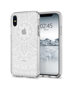Чехол-капсула Spigen для iPhone X / XS - Liquid Crystal Shine - Прозрачное солнце - 057CS22120