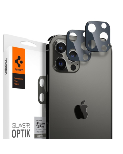 Защитное стекло для камеры Spigen для iPhone 12 Pro - Optik Lens Protector - Темно-серый - 2 шт - AGL02457