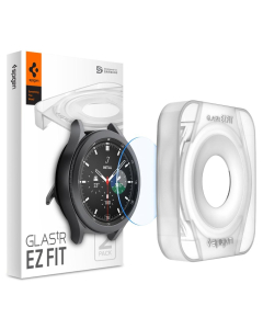 Защитное стекло Spigen для Galaxy Watch 4 Classic (46mm) - EZ FIT GLAS.tR - Прозрачный - 1 шт - AGL03430